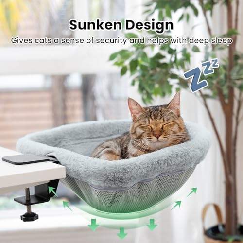 Portable Clip On Foldable Cat Plush Bed