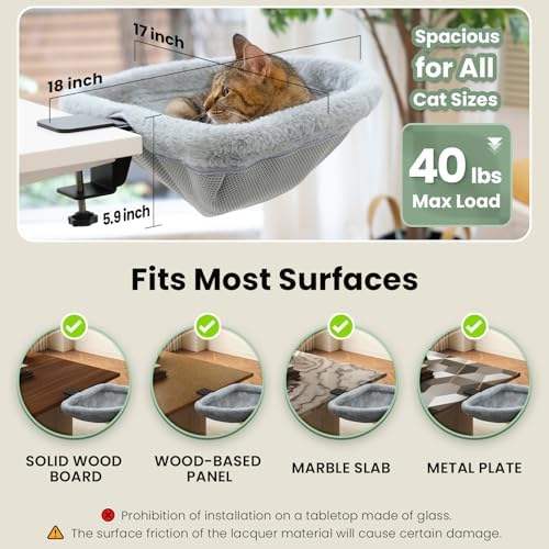 Portable Clip On Foldable Cat Plush Bed