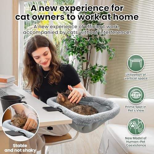 Portable Clip On Foldable Cat Plush Bed