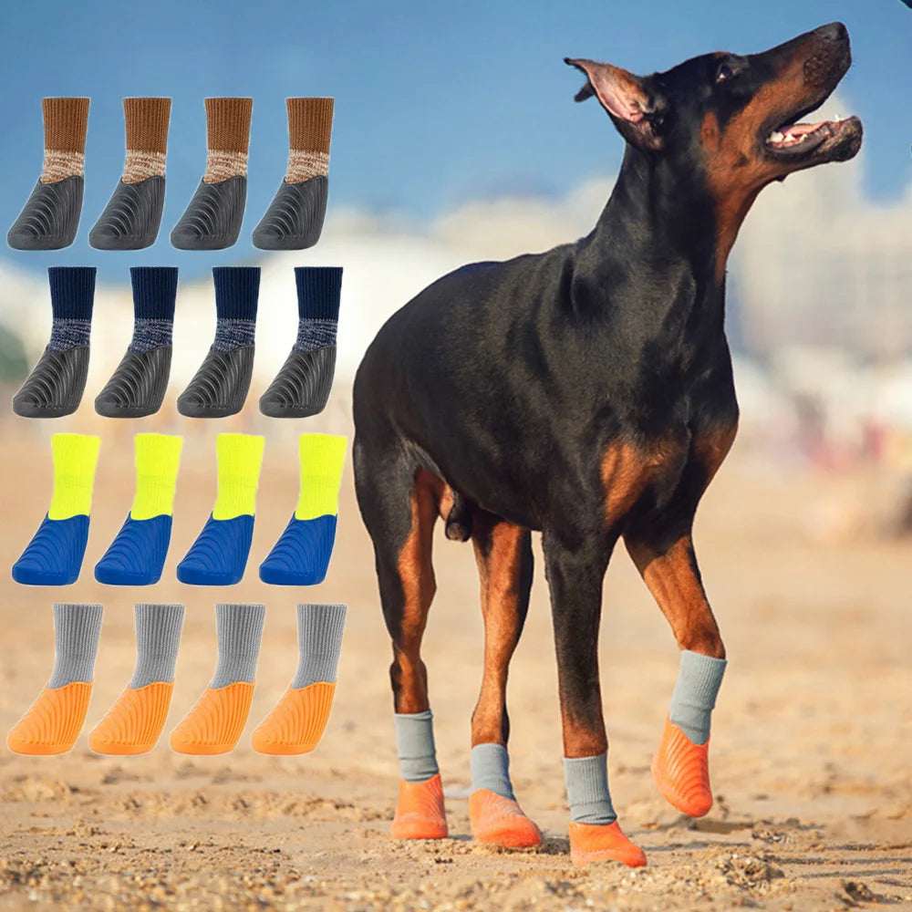 Waterproof And Anti-Slip Dog Paw Protection Shoes